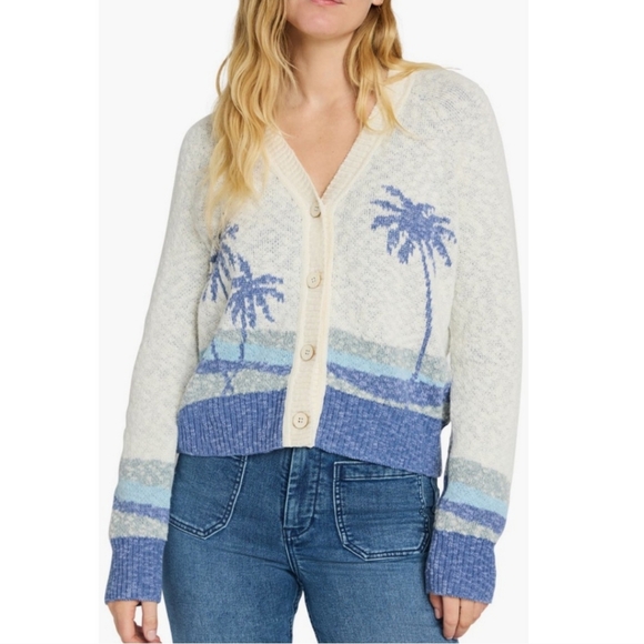 Faherty Sweaters - FAHERTY Island Time Coastal Organic Cotton Cardigan NWT Size Small